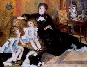 Madame Georges Charpentier y sus hijos, 1878 de Pierre Auguste Renoir