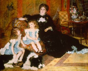 Madame Georges Charpentier y sus hijos de Pierre Auguste Renoir