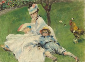 Madame Monet y su hijo de Pierre Auguste Renoir
