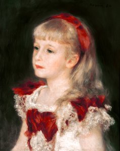 Señorita Grimprel con cinta roja