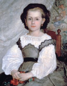 Mademoiselle Romaine Lacaux, (detalle), 1864 de Pierre Auguste Renoir