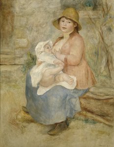 La maternidad, también conocida como el Niño de pecho de Pierre Auguste Renoir