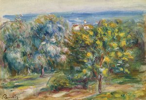 Paisaje del Mediodía, 1910 de Pierre Auguste Renoir