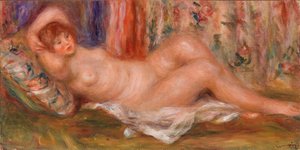 mujer desnuda reclinada de Pierre Auguste Renoir