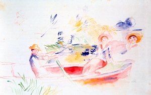 En la orilla del río, siglo XX de Pierre Auguste Renoir