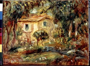 Campo. Le Canet. Pintura de Pierre Auguste Renoir (Pierre-Auguste Renoir de Pierre Auguste Renoir