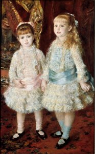 Rosa y Azul (Las Damas Cahen de Amberes) de Pierre Auguste Renoir