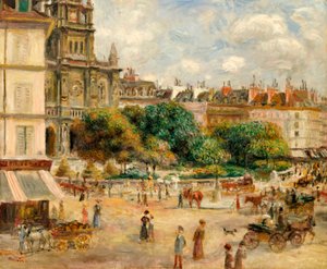 Place de la Trinité, 1893 de Pierre Auguste Renoir