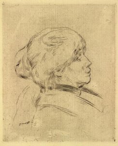 Retrato de Berthe Morisot de Pierre Auguste Renoir