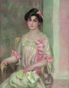 Retrato de Madame Josse Bernheim-Dauberville nacida Mathilde Adler, 1901 de Pierre Auguste Renoir