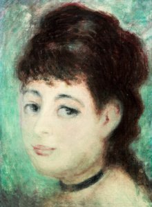Retrato de una joven de Pierre Auguste Renoir