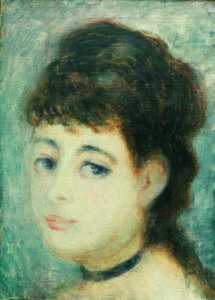 Retrato de joven mujer. La Parisina de Pierre Auguste Renoir