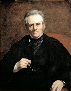 Retrato de William Sisley (1799-1871). Padre del pintor Alfred Sisley. Pintura de Pierre Auguste Renoir
