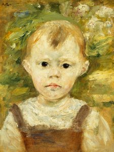 Retrato de un niño pequeño, c.1880 de Pierre Auguste Renoir