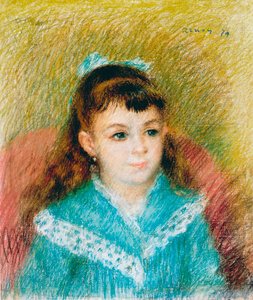 Retrato de una niña Elisabeth Maître, 1879 de Pierre Auguste Renoir