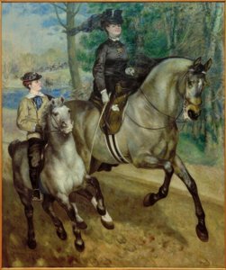 Jinete en el Bois de Boulogne de Pierre Auguste Renoir