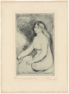 Bañista sentada de Pierre Auguste Renoir
