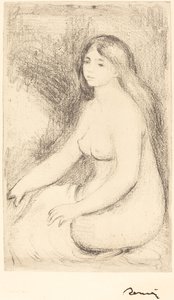 Bañista sentada (Baigneuse assise) de Pierre Auguste Renoir