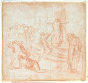 Boceto de Edipo Rey de Pierre Auguste Renoir