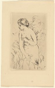Bañista de pie de Pierre Auguste Renoir