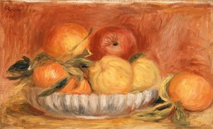 Naturaleza Muerta con Manzanas y Naranjas, finales de 1890 de Pierre Auguste Renoir