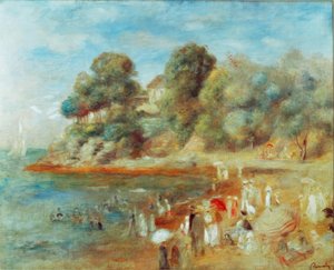 Playa en Pornic de Pierre Auguste Renoir