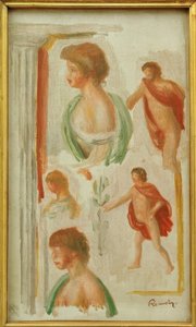 Estudio de figuras de la Antigüedad de Pierre Auguste Renoir