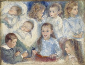 Estudios de Cabezas de Pierre Auguste Renoir