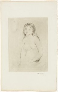 Estudio para una Bañista de Pierre Auguste Renoir