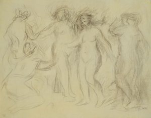 Estudio para el juicio de Paris de Pierre Auguste Renoir