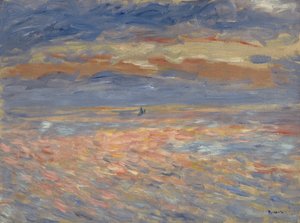 Atardecer, 1879 o 1881 de Pierre Auguste Renoir