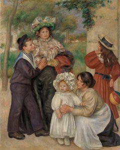 La familia del artista de Pierre Auguste Renoir