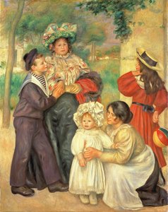 La familia del artista de Pierre Auguste Renoir