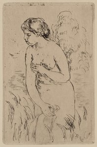 La bañista, c.1890 (aguafuerte de tinta sobre papel)