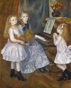 Las hijas de Catulle Mendès, Huguette 1871-1964, Claudine 1876-1937, 1888 de Pierre Auguste Renoir