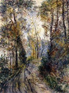 El camino del bosque, 1871 de Pierre Auguste Renoir