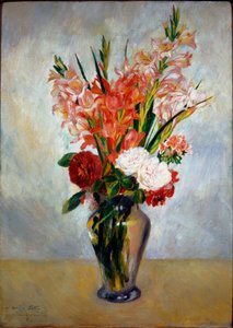 Las Gladiolas de Pierre Auguste Renoir