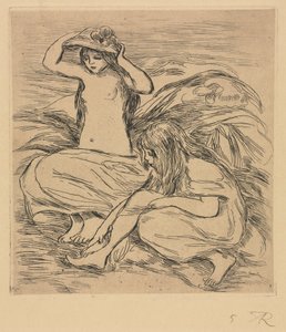 Las Dos Bañistas, 1895 de Pierre Auguste Renoir