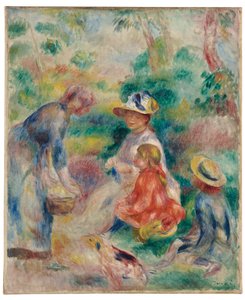 El vendedor de manzanas, 1890 de Pierre Auguste Renoir