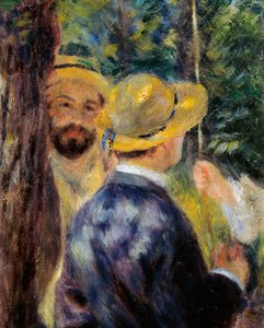El columpio (detalle). Retrato de Norbert Goeneutte, pintor francés de Pierre Auguste Renoir