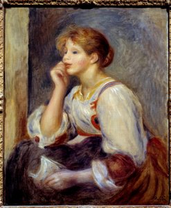 La mujer tiene la carta de Pierre Auguste Renoir