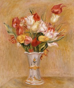 Tulipanes de Pierre Auguste Renoir