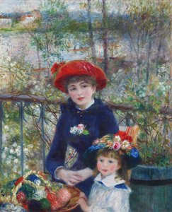 Dos hermanas (en la terraza) de Pierre Auguste Renoir