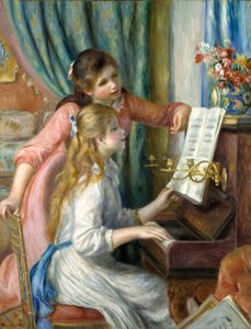 Dos jóvenes al piano, 1892 de Pierre Auguste Renoir