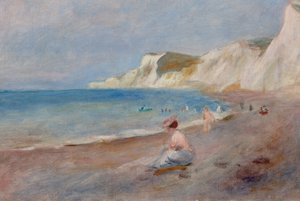 Playa de Varengeville, c. 1880 de Pierre Auguste Renoir