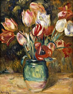 Jarrón de flores, 1888-89 de Pierre Auguste Renoir