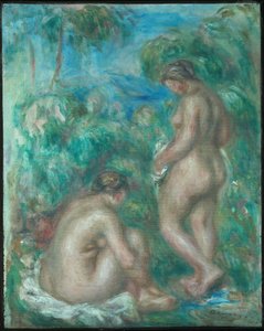 Mujer bañándose de Pierre Auguste Renoir