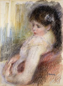 Mujer sentada, 1879 de Pierre Auguste Renoir