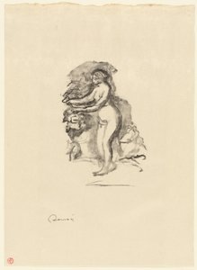 Mujer con vid de Pierre Auguste Renoir