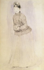 Mujer con manguito de Pierre Auguste Renoir